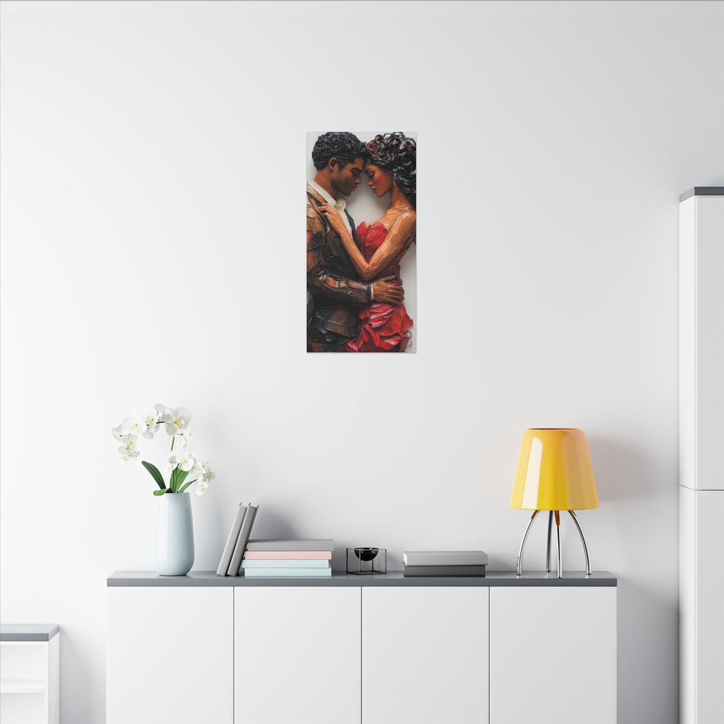 Telepathic Tryst | Premium Impasto-Style Canvas Print (Multi-Size)