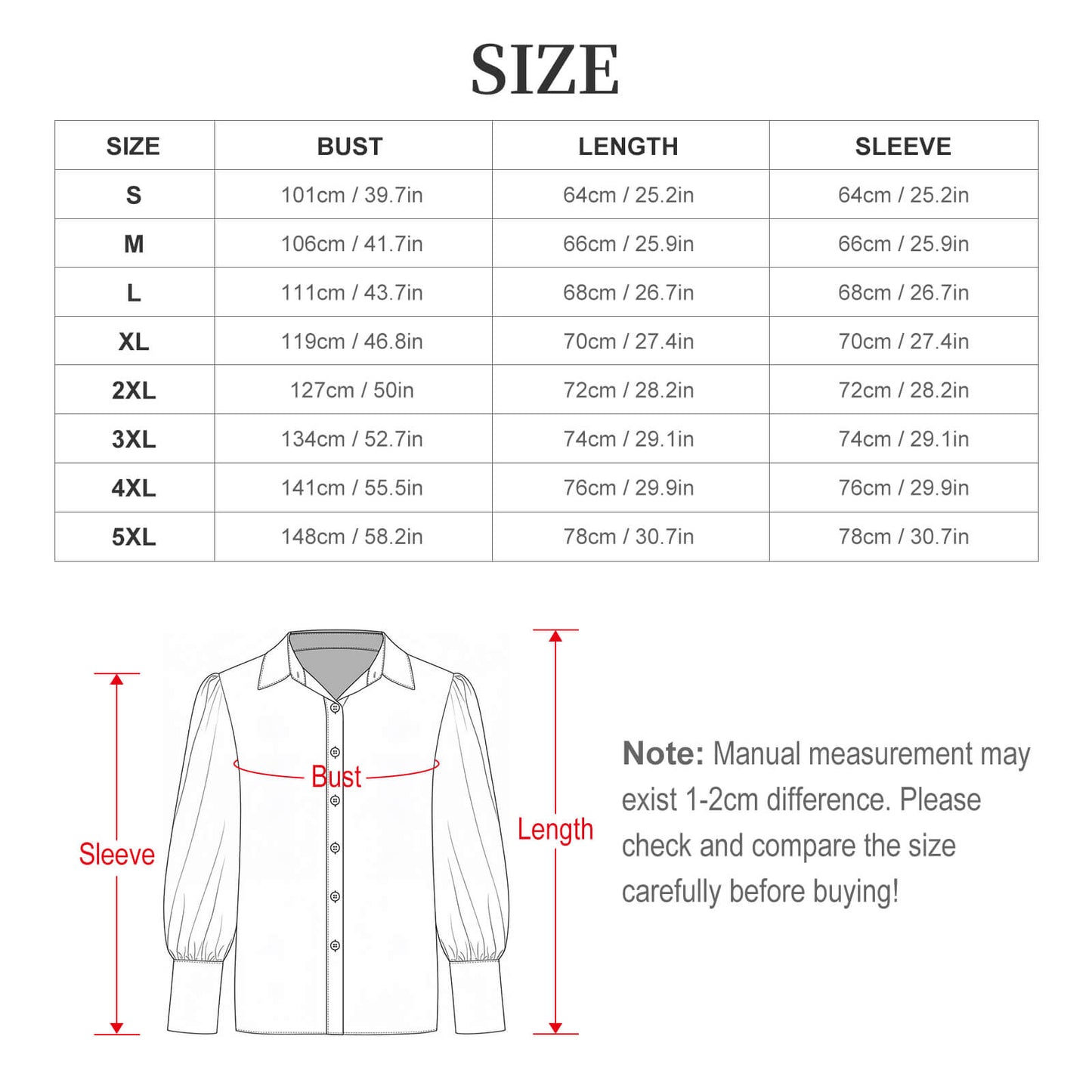 Midnight Rose Garden Casual Blouse Shirt