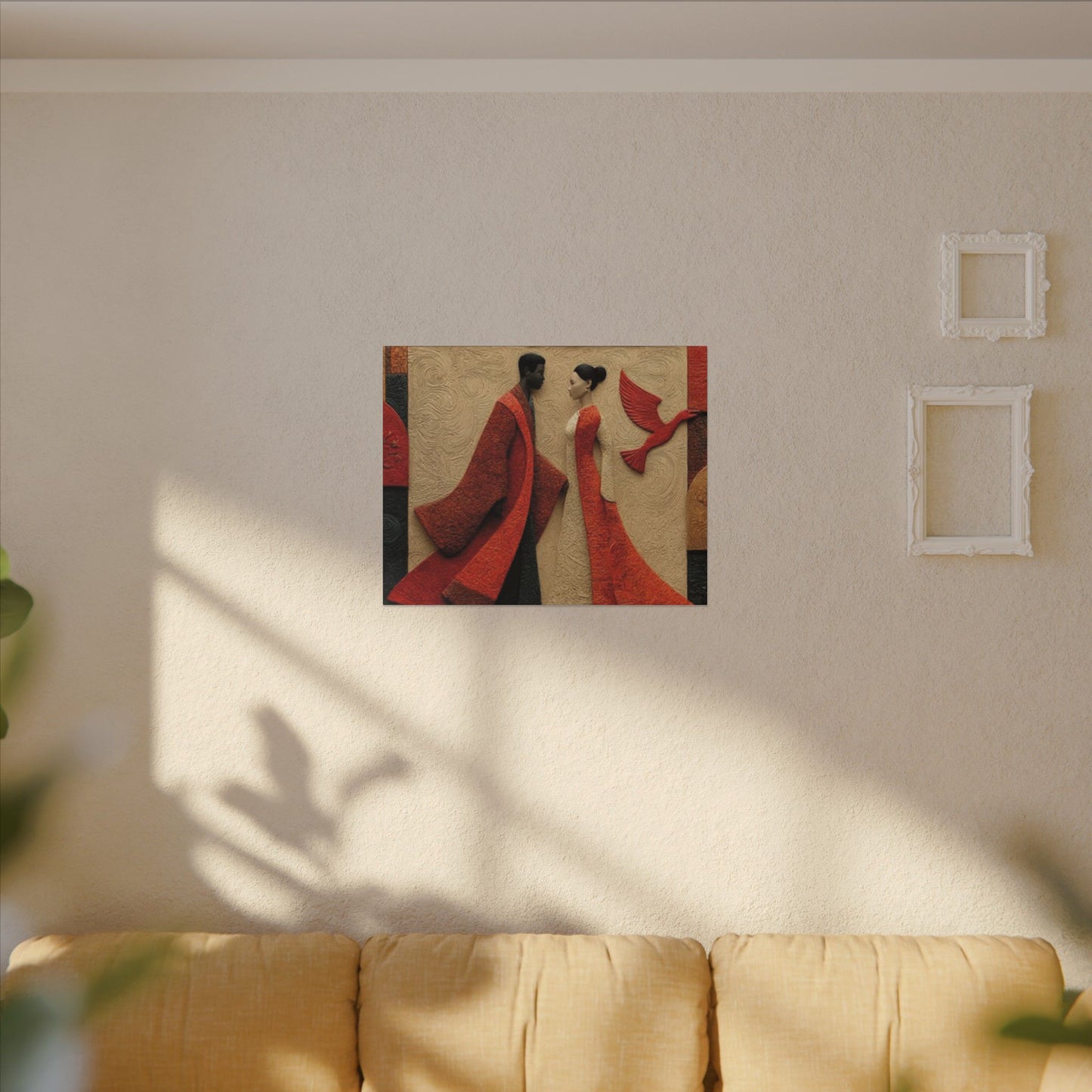 Royal Radiance | Premium Impasto-Style Canvas Print (Multi-Size)