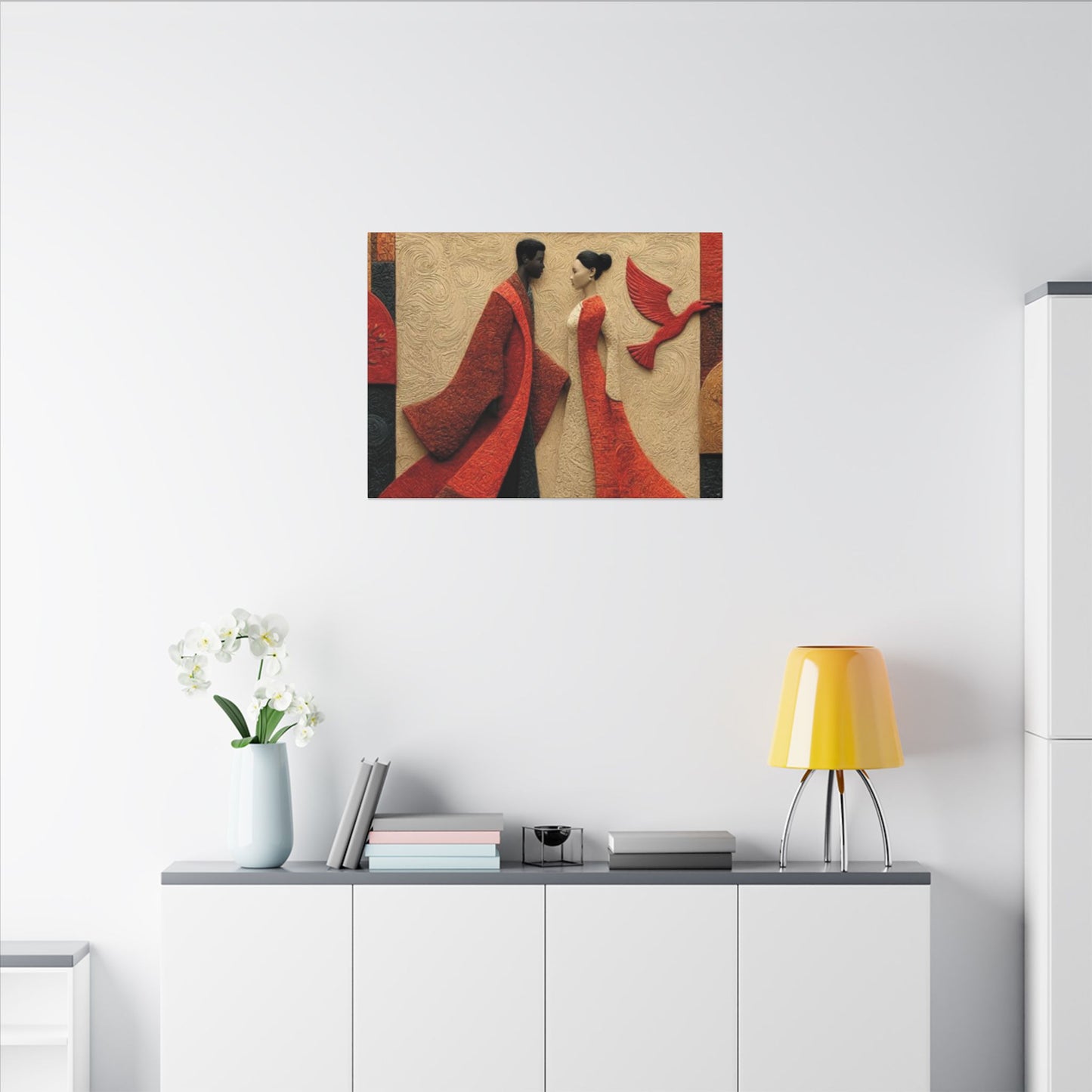 Royal Radiance | Premium Impasto-Style Canvas Print (Multi-Size)