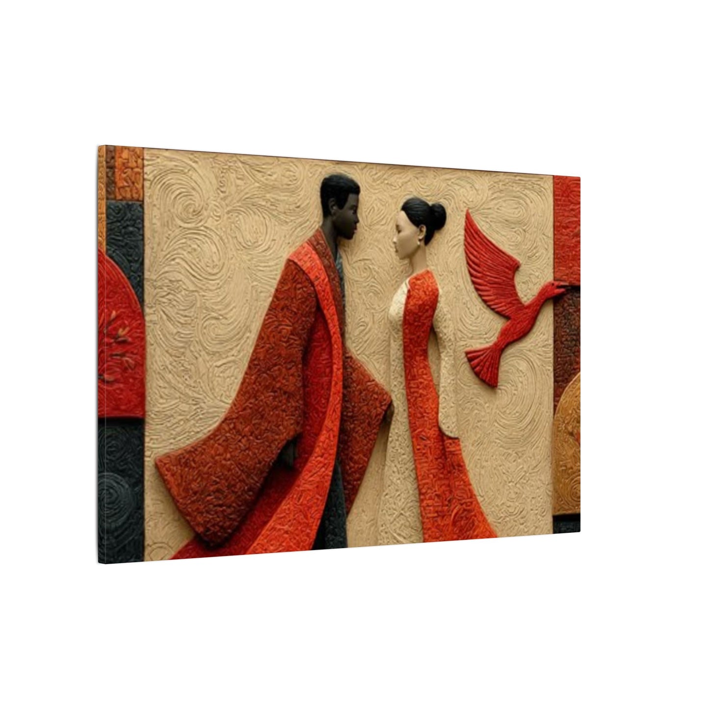 Royal Radiance | Premium Impasto-Style Canvas Print (Multi-Size)