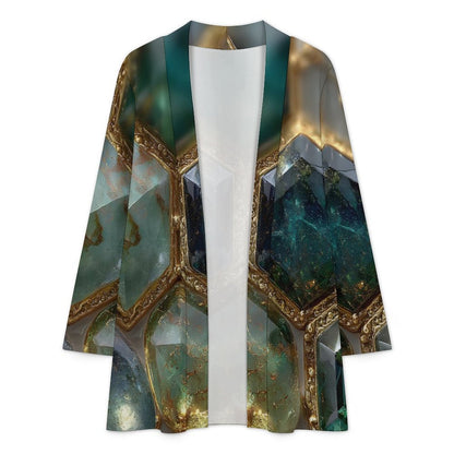 Emerald Hive Casual Cardigan