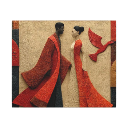 Royal Radiance | Premium Impasto-Style Canvas Print (Multi-Size)