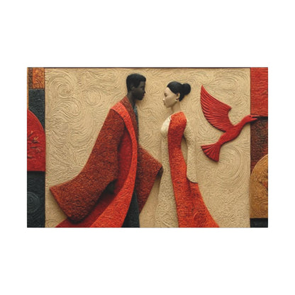 Royal Radiance | Premium Impasto-Style Canvas Print (Multi-Size)