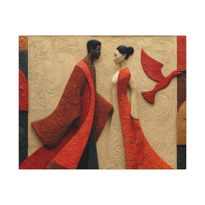 Royal Radiance | Premium Impasto-Style Canvas Print (Multi-Size)