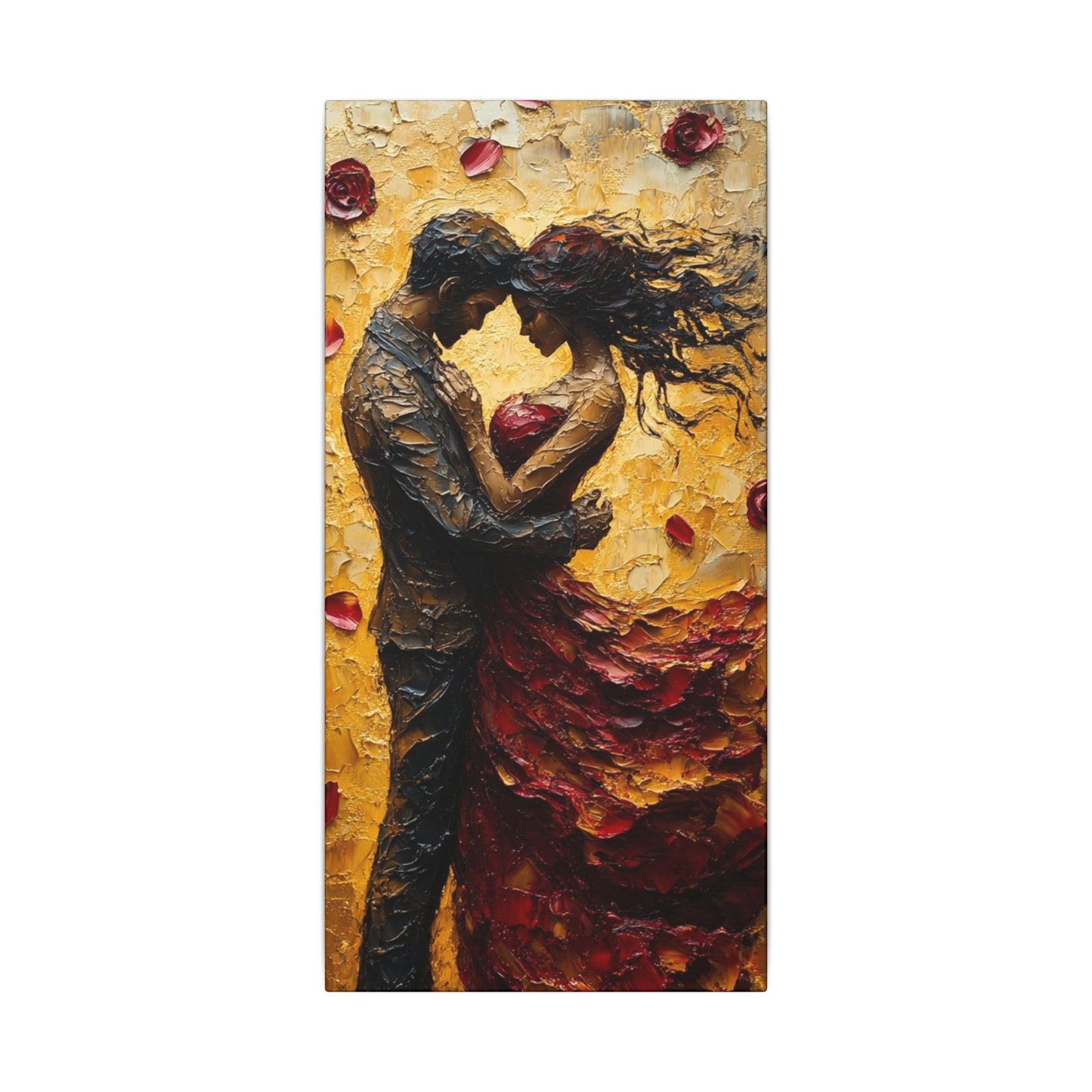 Danza de la Rosa | Premium Impasto-Style Canvas Print (Multi-Size)