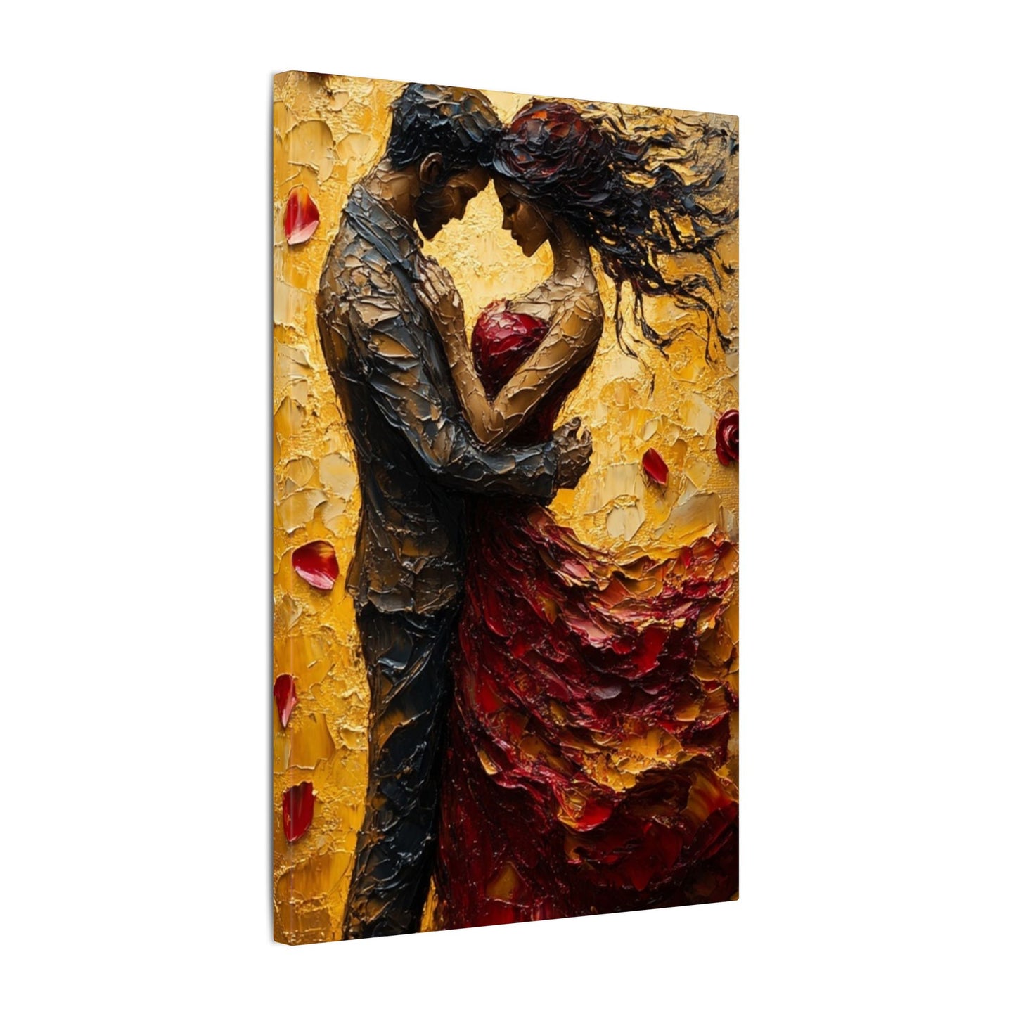 Danza de la Rosa | Premium Impasto-Style Canvas Print (Multi-Size)