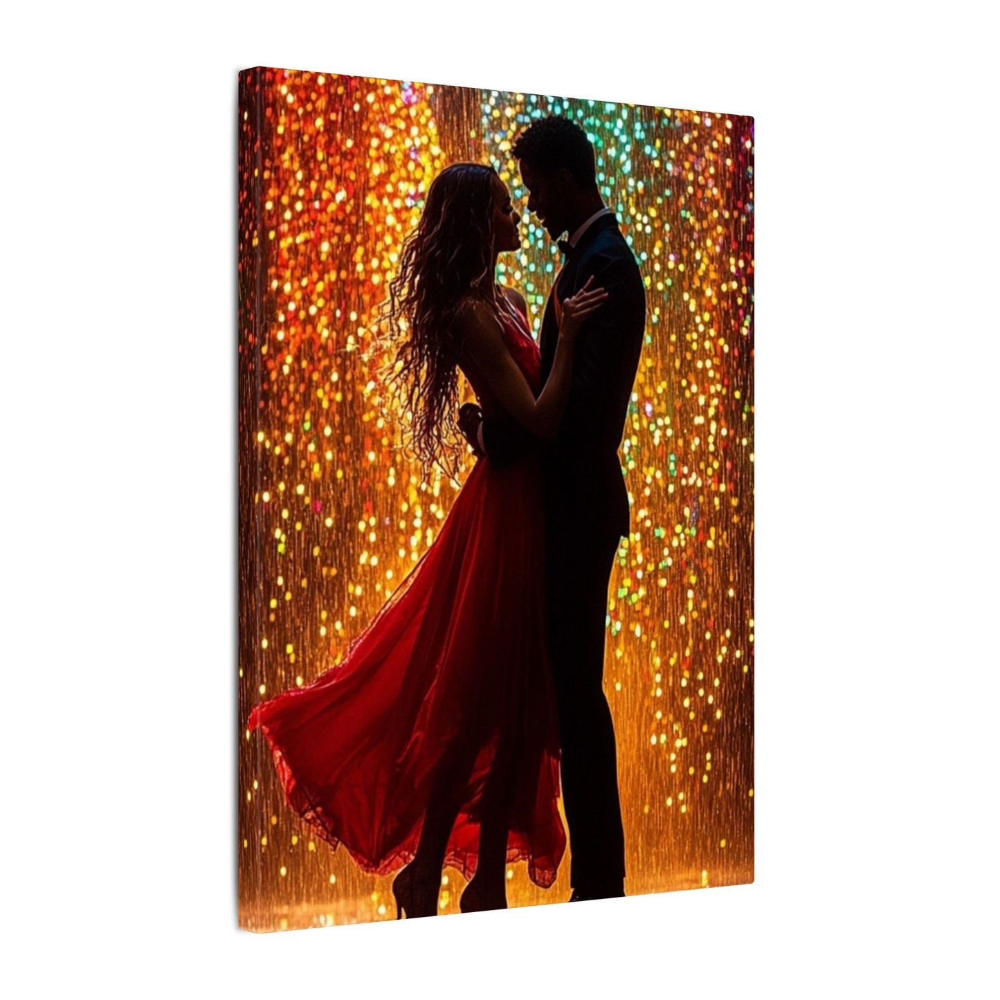 Luminous Lovers | Premium Impasto-Style Canvas Print (Multi-Size)