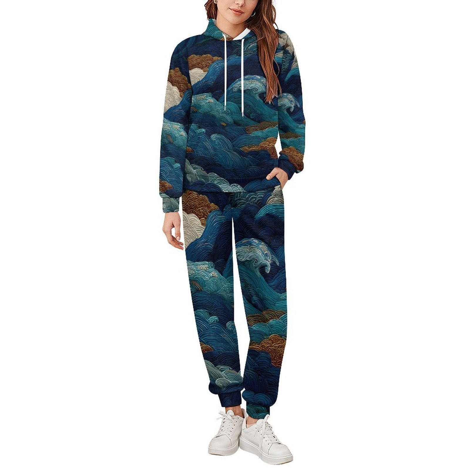 Men's Casual Hoodie Tracksuit Two-Piece Outfit
