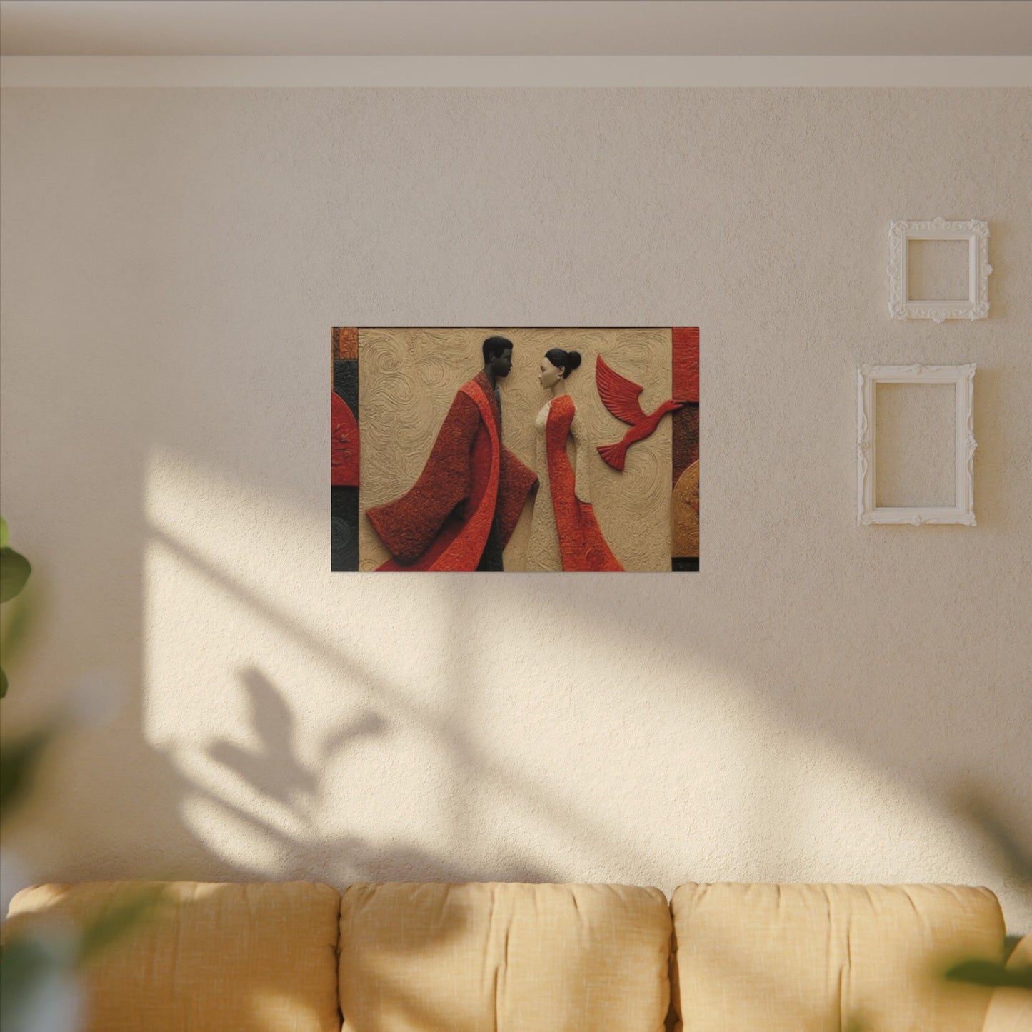 Royal Radiance | Premium Impasto-Style Canvas Print (Multi-Size)