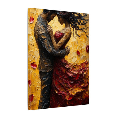 Danza de la Rosa | Premium Impasto-Style Canvas Print (Multi-Size)