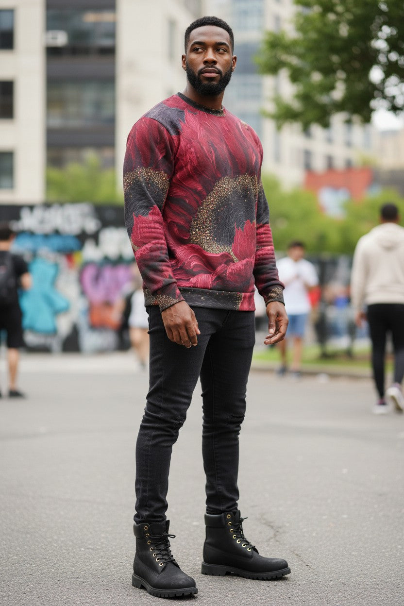 Carnelian Sunflower Unisex Sweatshirt