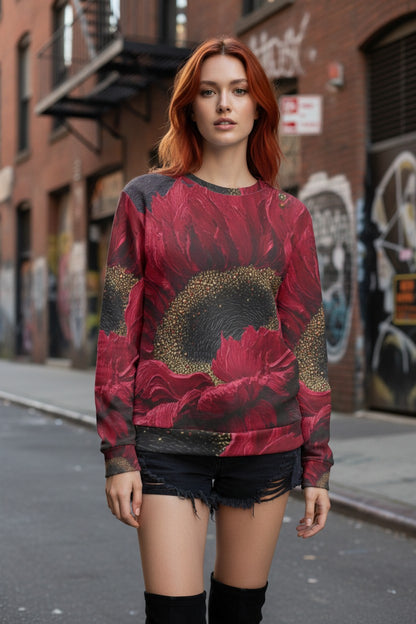 Carnelian Sunflower Unisex Sweatshirt
