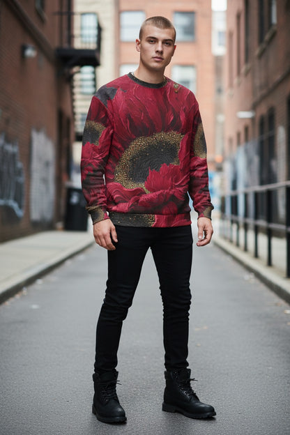 Carnelian Sunflower Unisex Sweatshirt