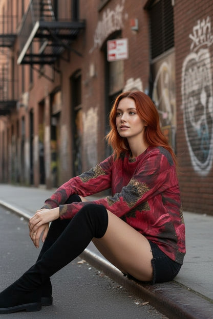 Carnelian Sunflower Unisex Sweatshirt