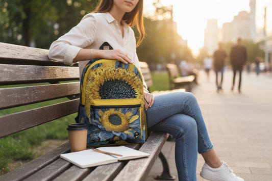 Blue Sunflower Tech-Flow Backpack