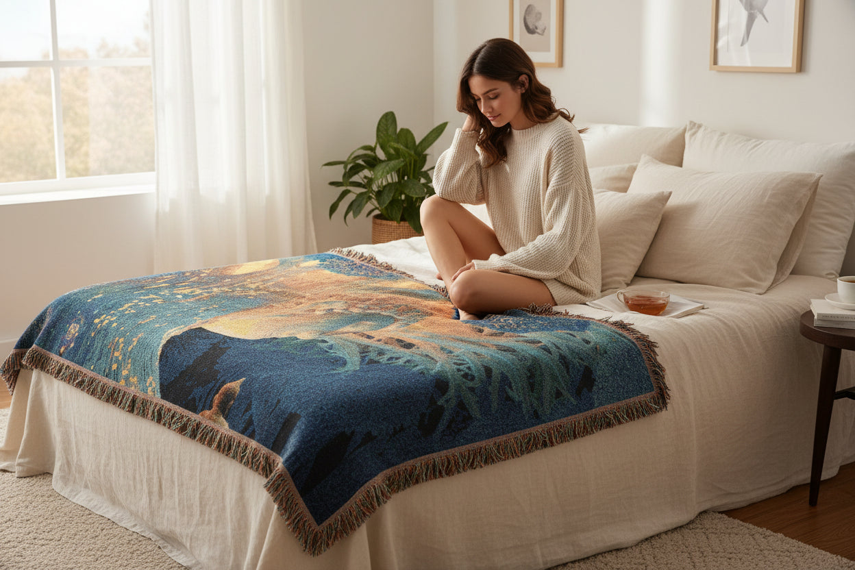 Illuminated Bodhi Woven Blanket