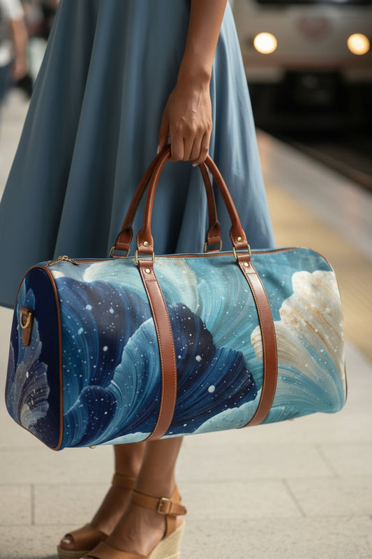 Ocean Waves Weekender - Waterproof Duffle Bag
