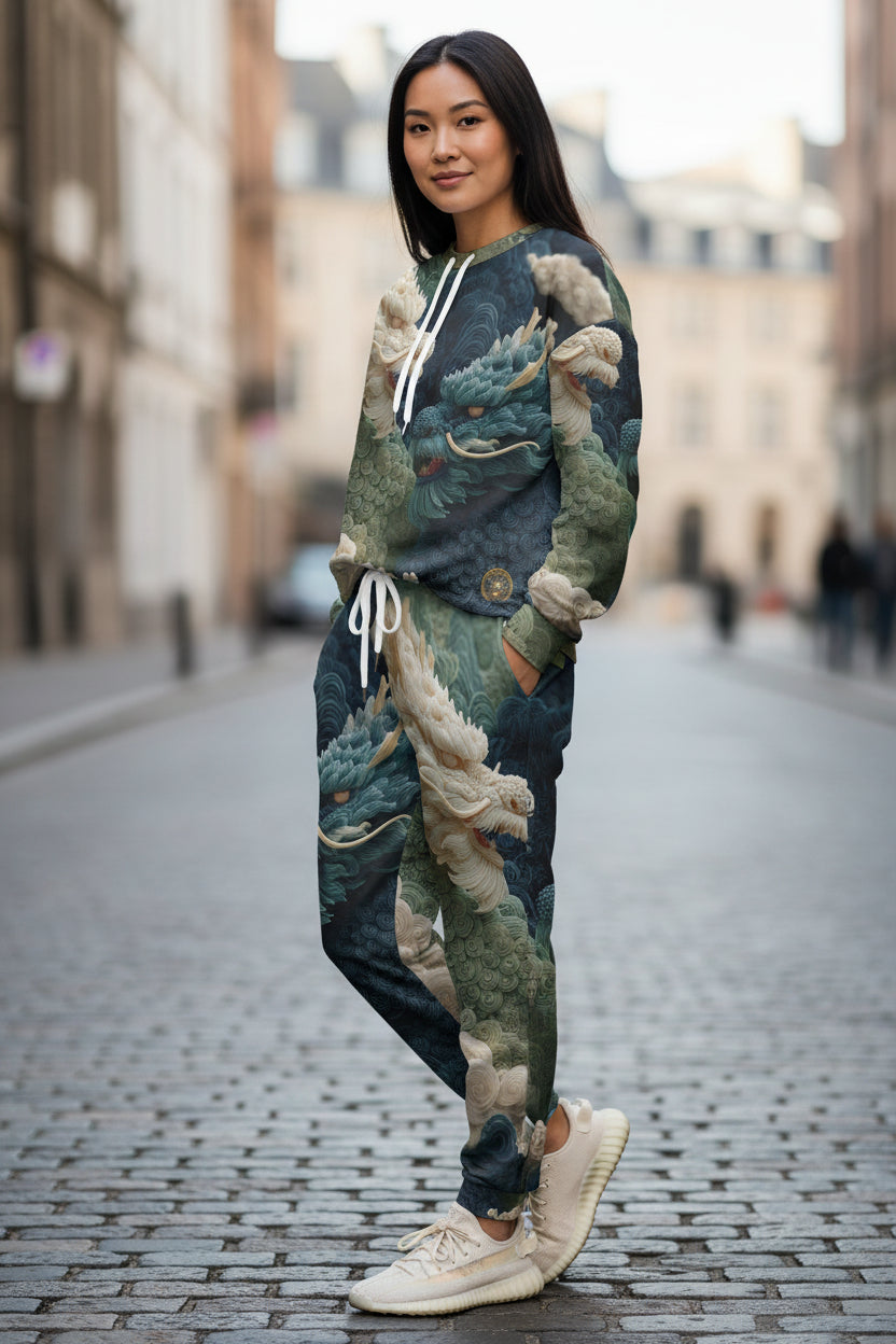 Celestial Indigo Dragon Unisex Joggers