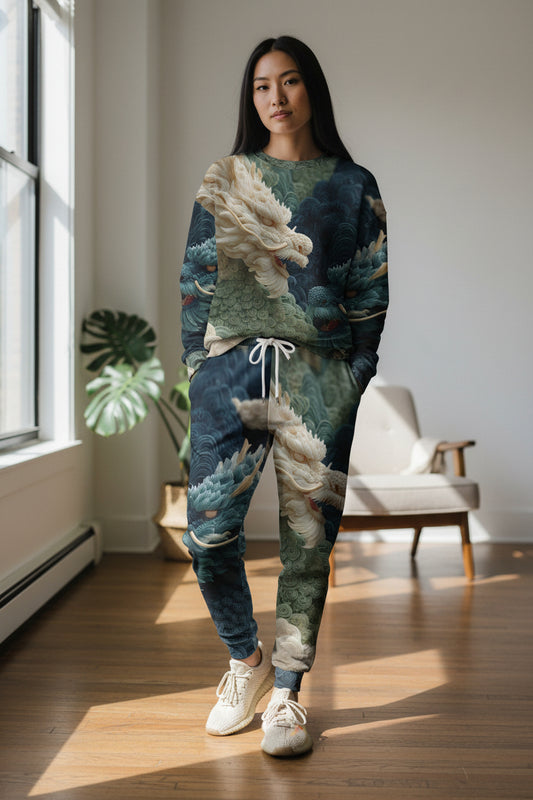 Celestial Indigo Dragon Unisex Joggers