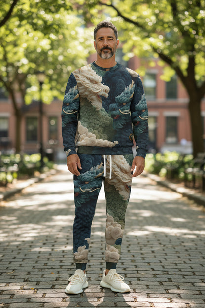 Celestial Indigo Dragon Unisex Sweatshirt