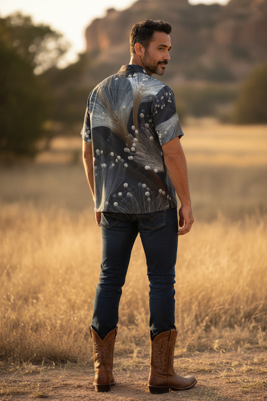 Midnight Radiance Button-Up