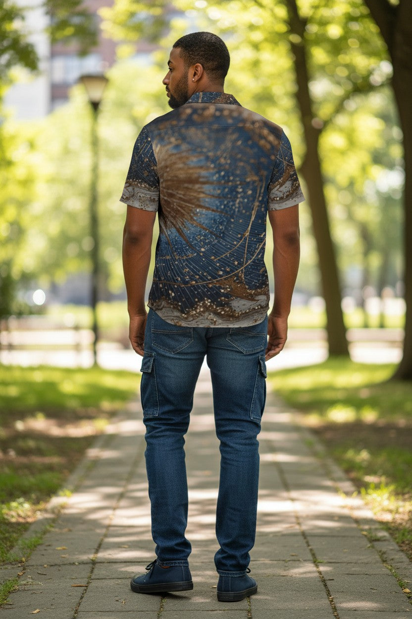 Timeless – Graphic Button-Up Shirt