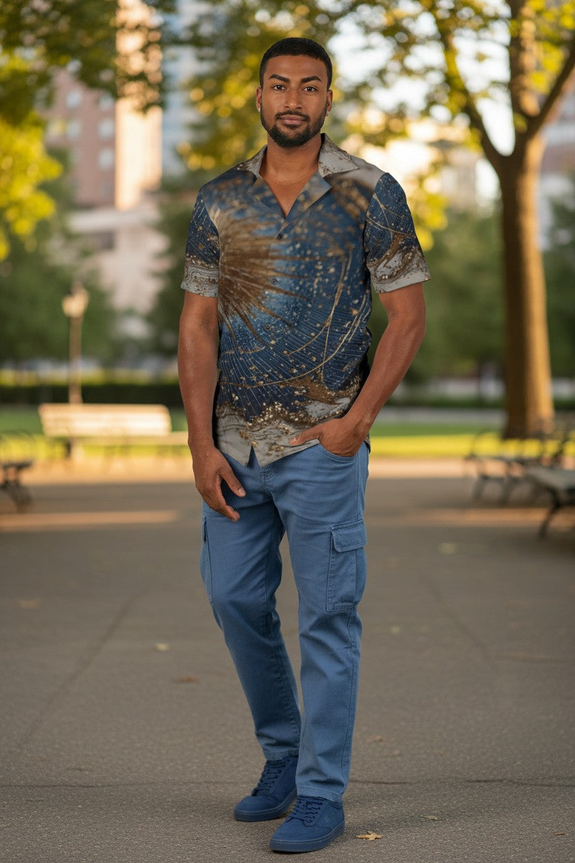 Timeless – Graphic Button-Up Shirt