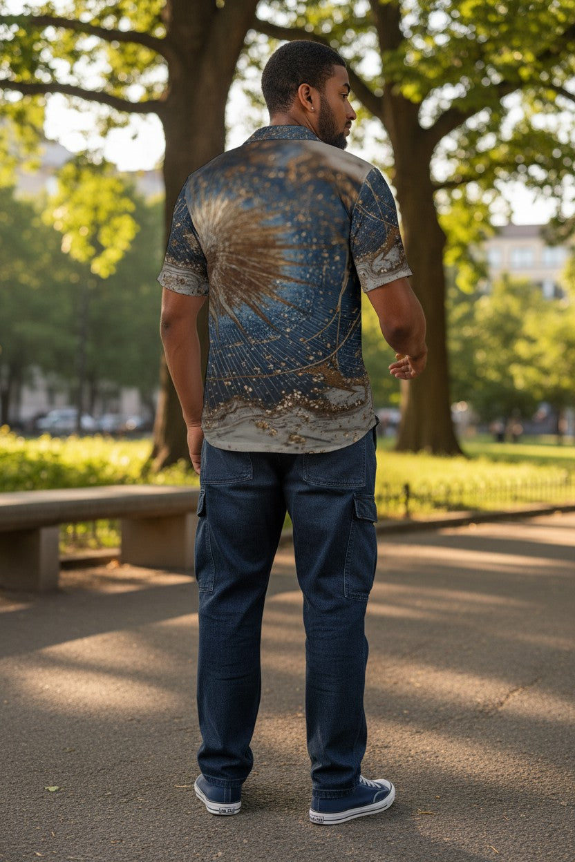 Timeless – Graphic Button-Up Shirt
