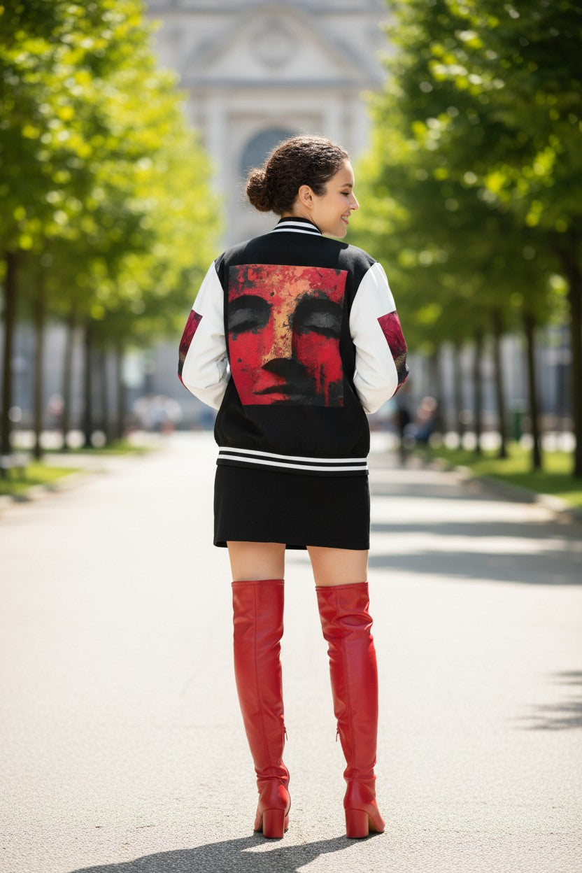 Goddess Guard Letterman Unisex Heavyweight Jacket