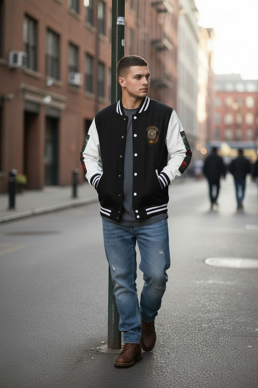 Goddess Guard Letterman Unisex Heavyweight Jacket
