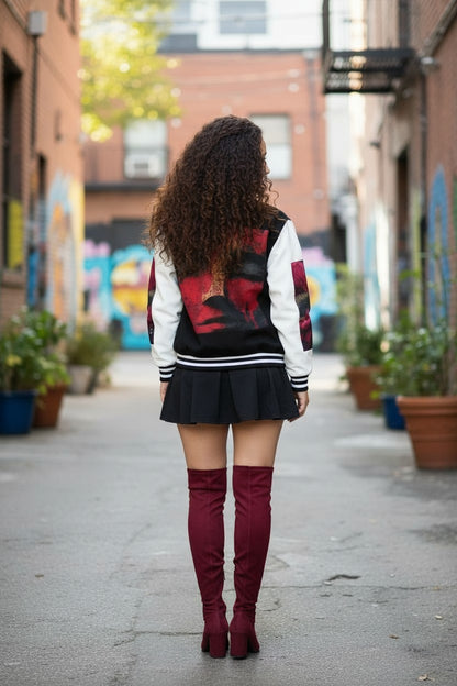 Goddess Guard Letterman Unisex Heavyweight Jacket