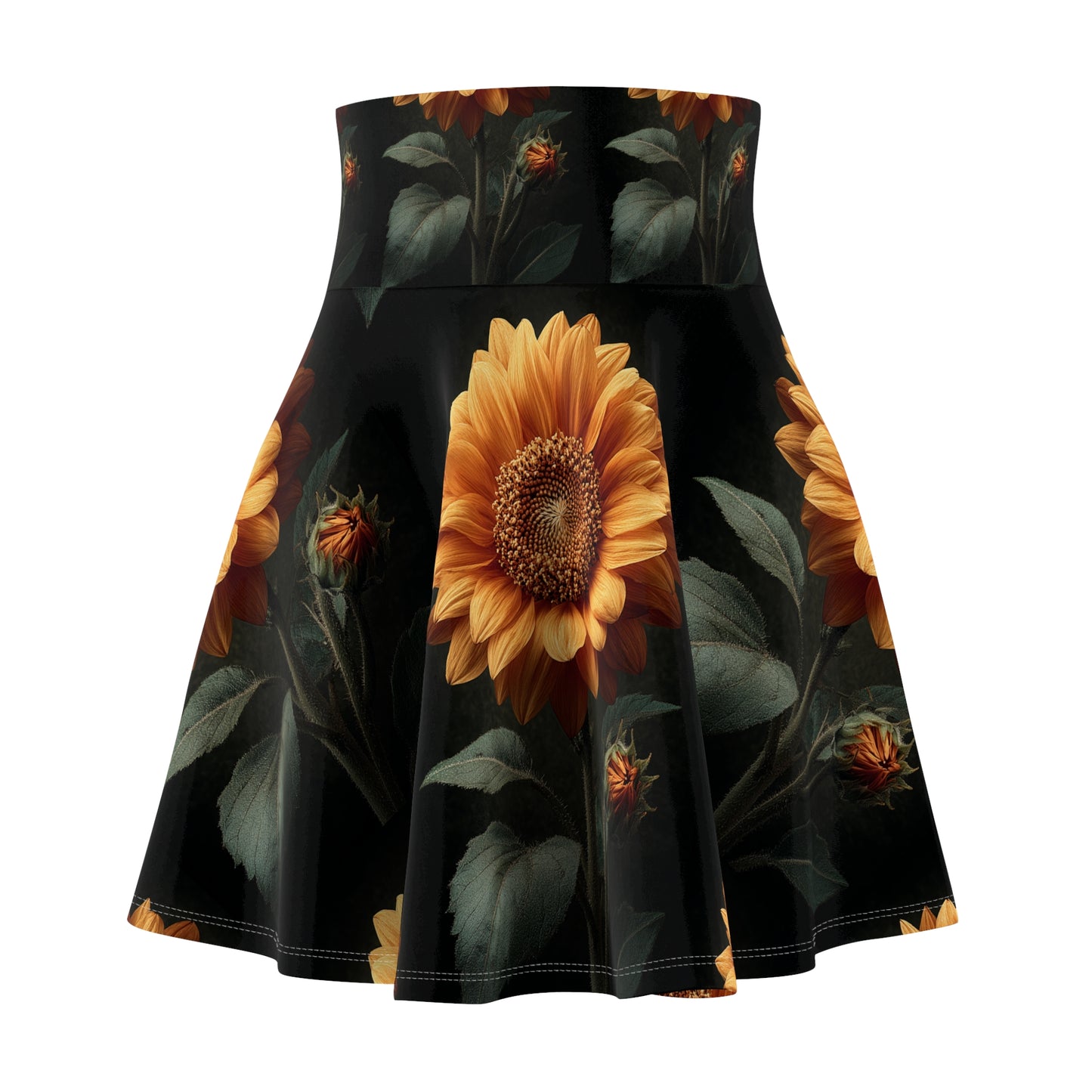 Sunflower Radiance Skater Skirt