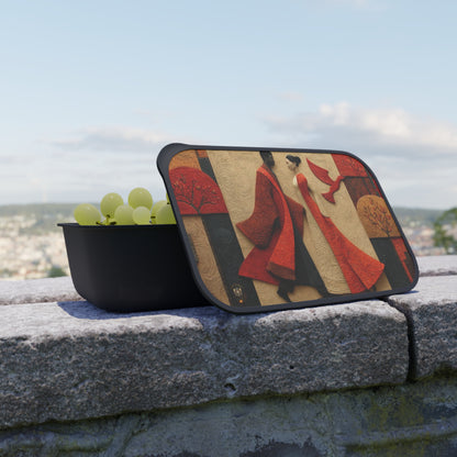 Royal Radiance Bento Box — PLA Lunch Box with Utensils