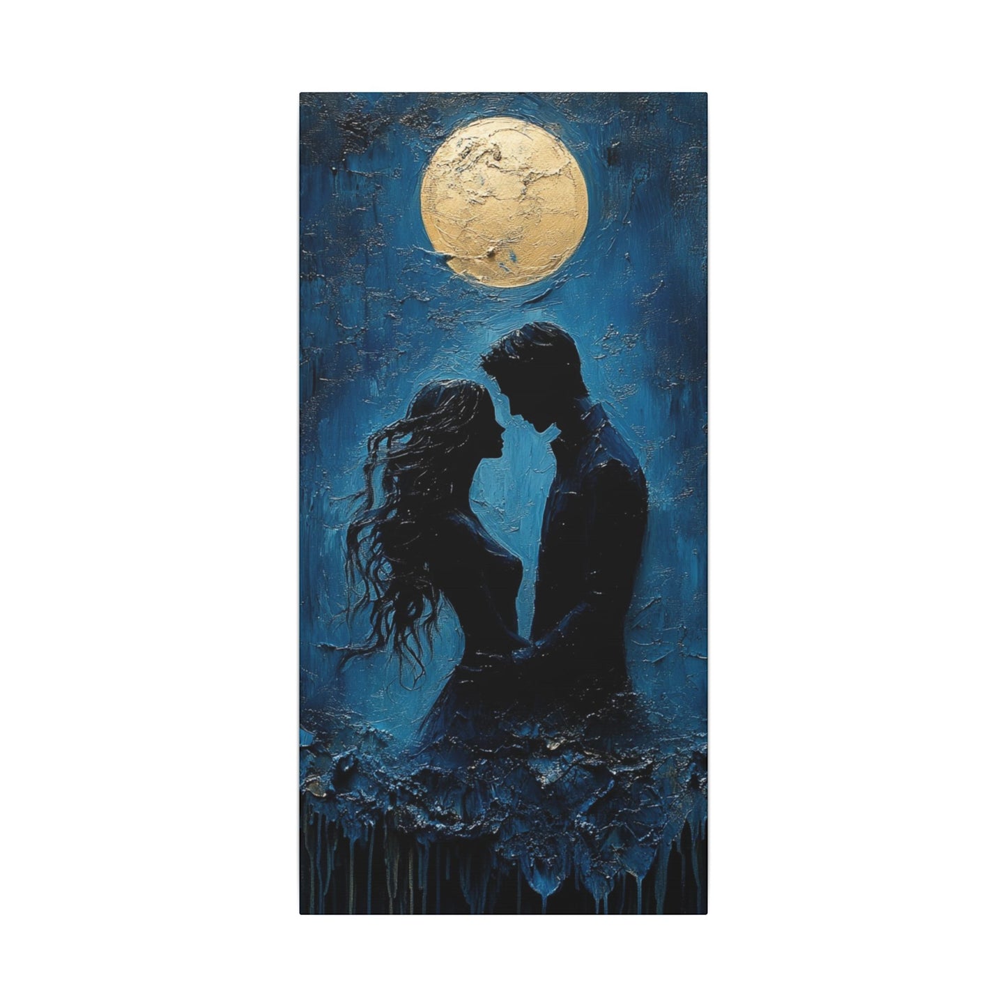 Moonlight Mollycoddle | Premium Impasto-Style Canvas Print (Multi-Size)
