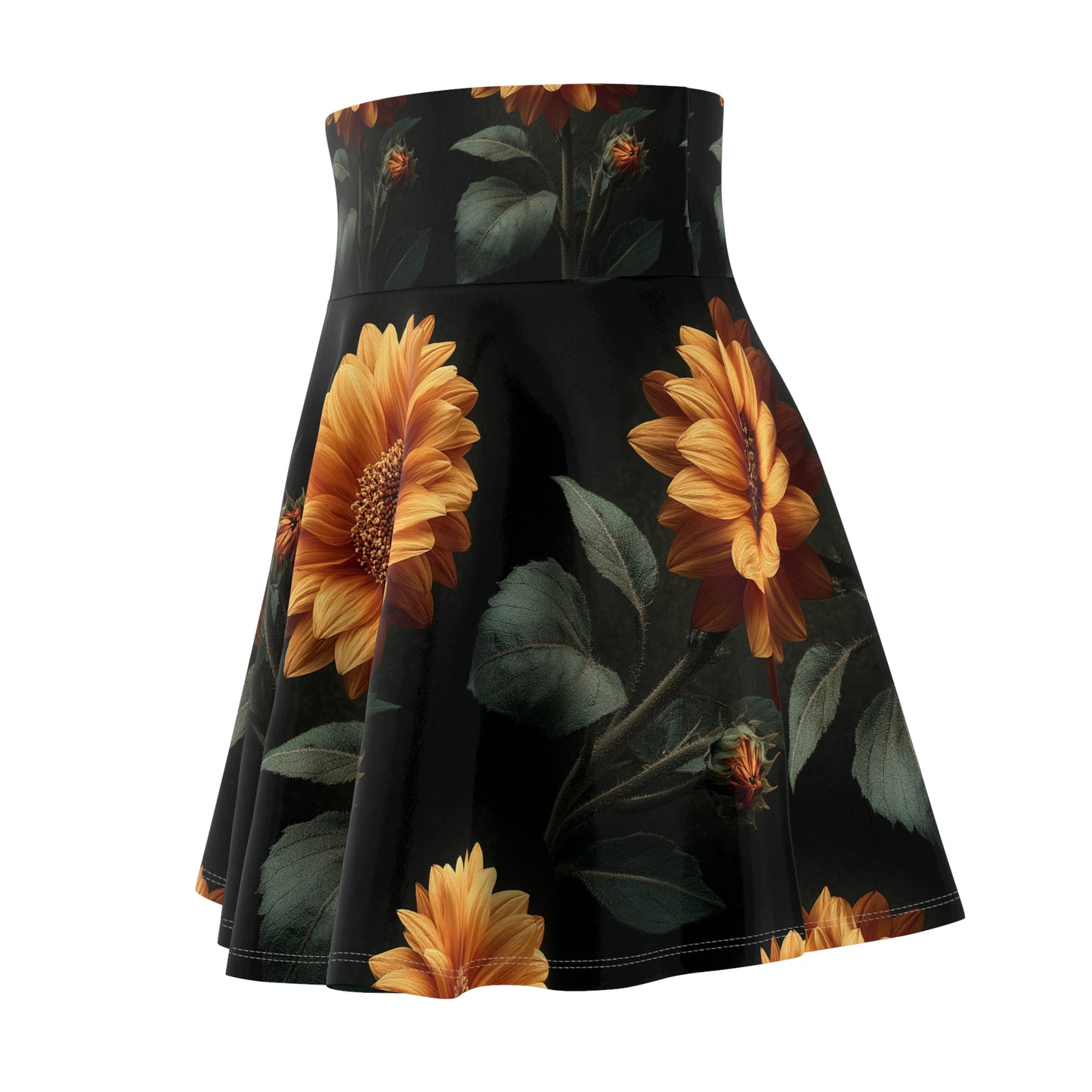 Sunflower Radiance Skater Skirt