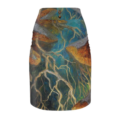 Ethereal Roots Pencil Skirt