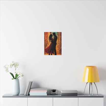 Luminous Lovers | Premium Impasto-Style Canvas Print (Multi-Size)
