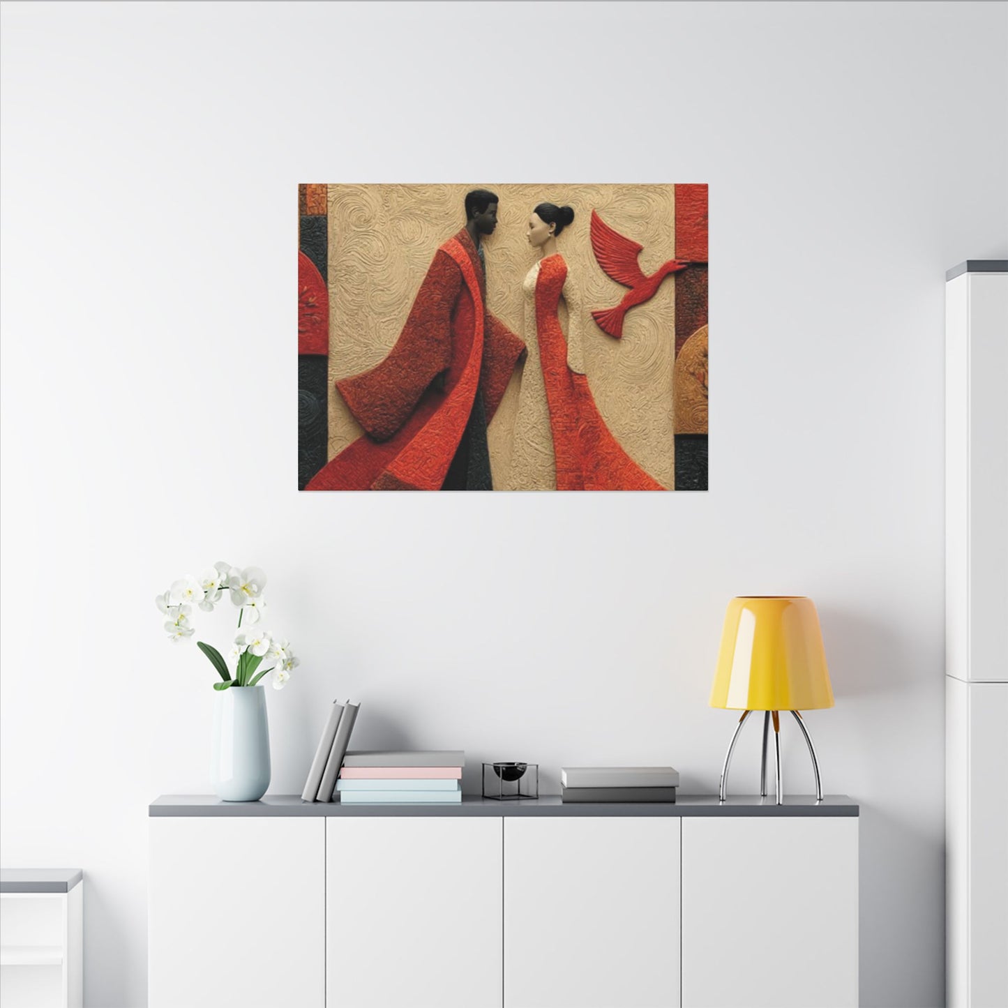Royal Radiance | Premium Impasto-Style Canvas Print (Multi-Size)