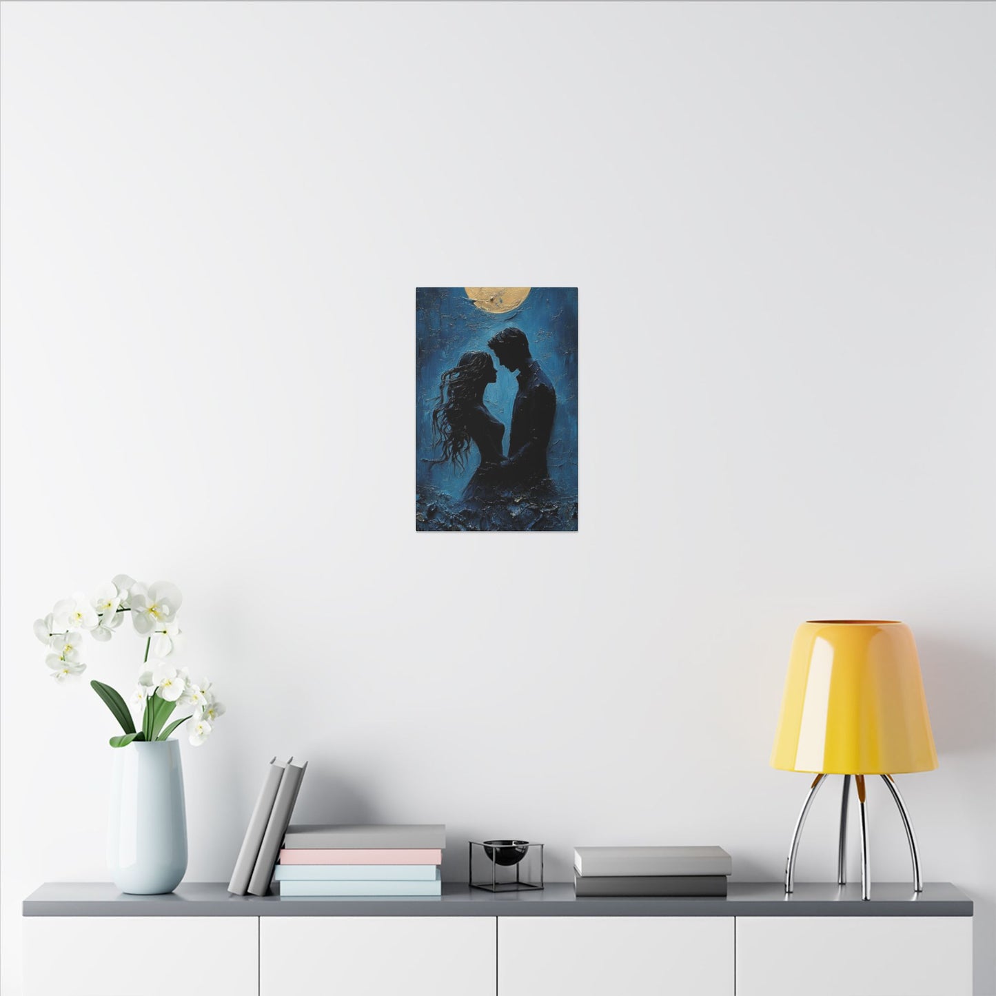 Moonlight Mollycoddle | Premium Impasto-Style Canvas Print (Multi-Size)