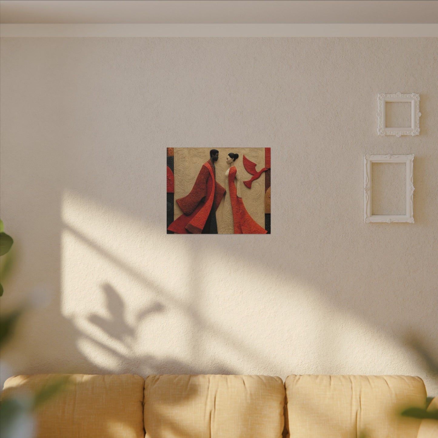 Royal Radiance | Premium Impasto-Style Canvas Print (Multi-Size)