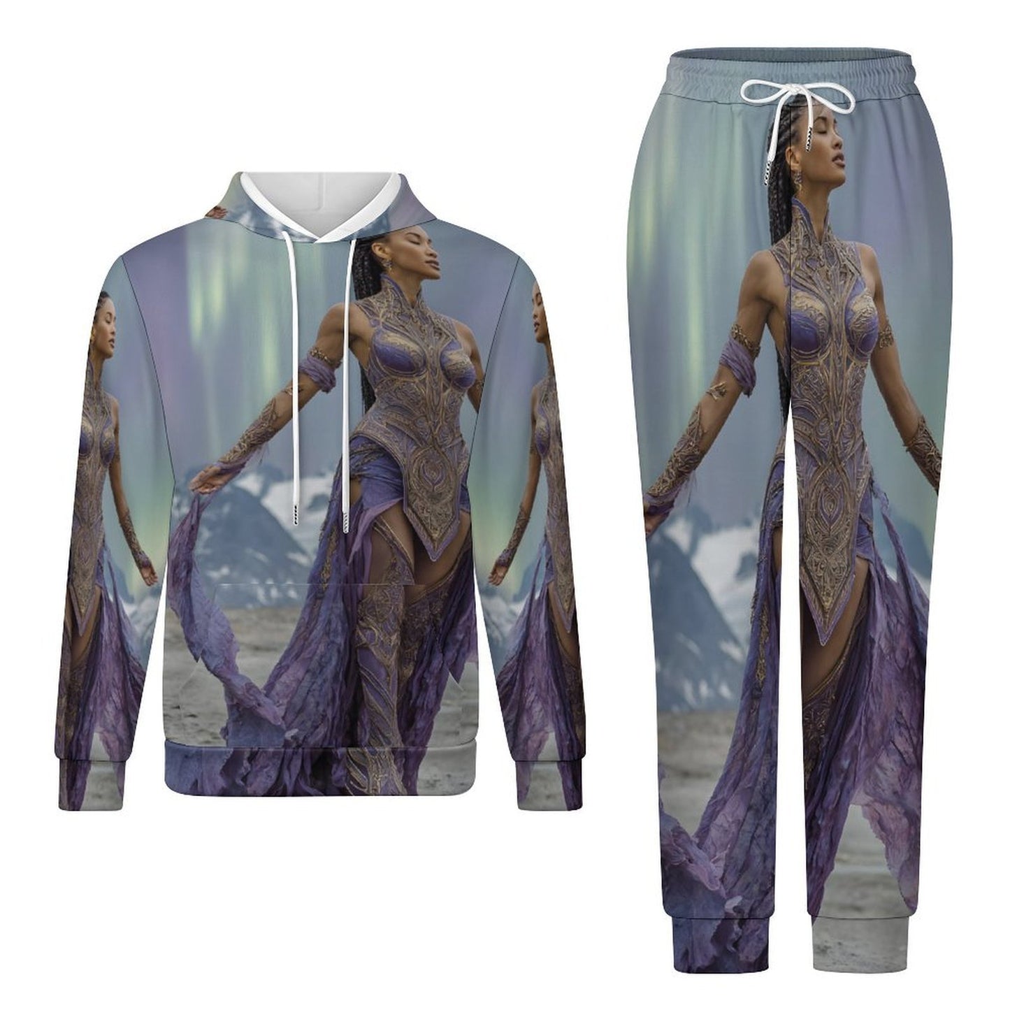 Men's Casual Hoodie Tracksuit Two-Piece Outfit