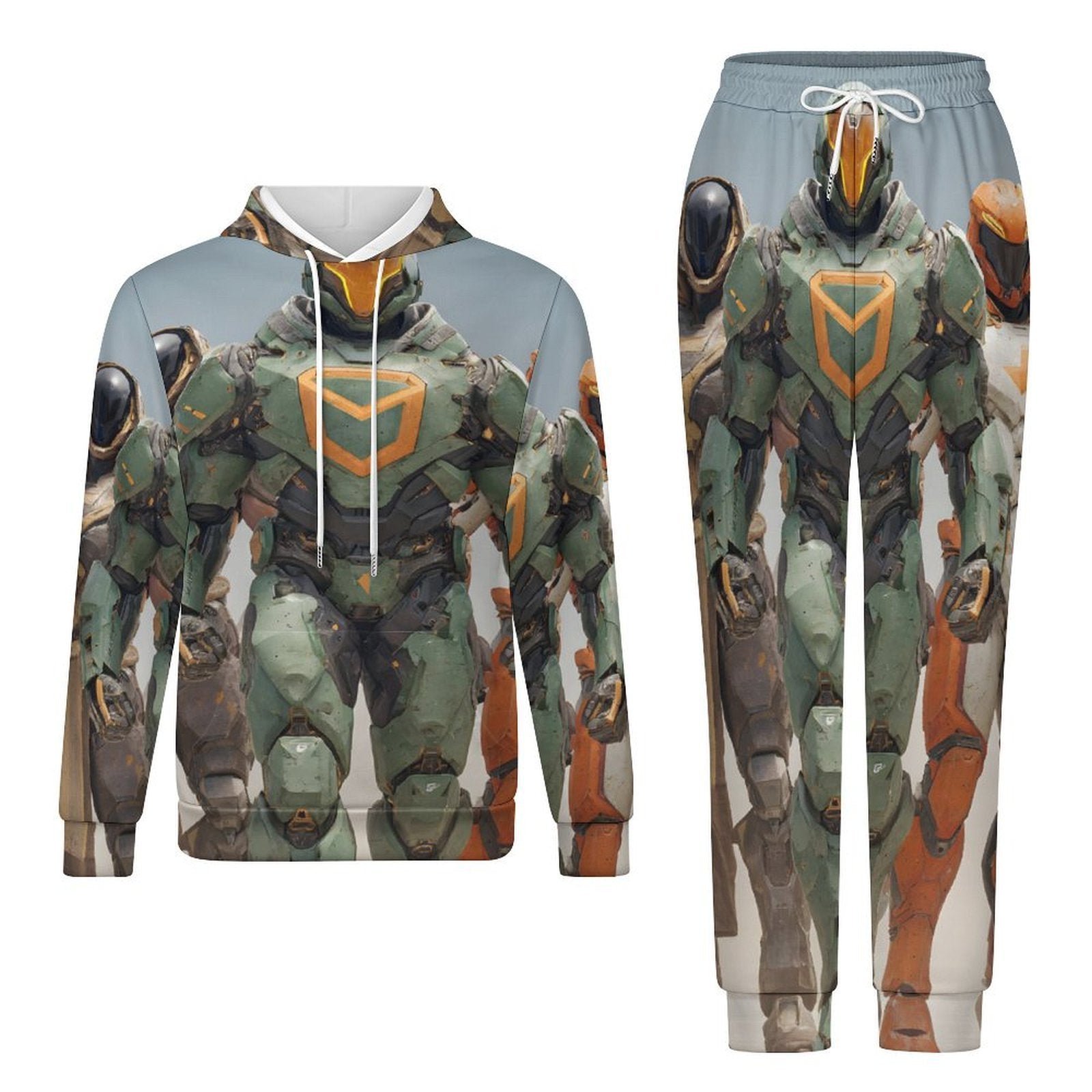 Men's Casual Hoodie Tracksuit Two-Piece Outfit