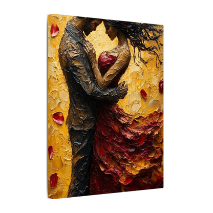Danza de la Rosa | Premium Impasto-Style Canvas Print (Multi-Size)