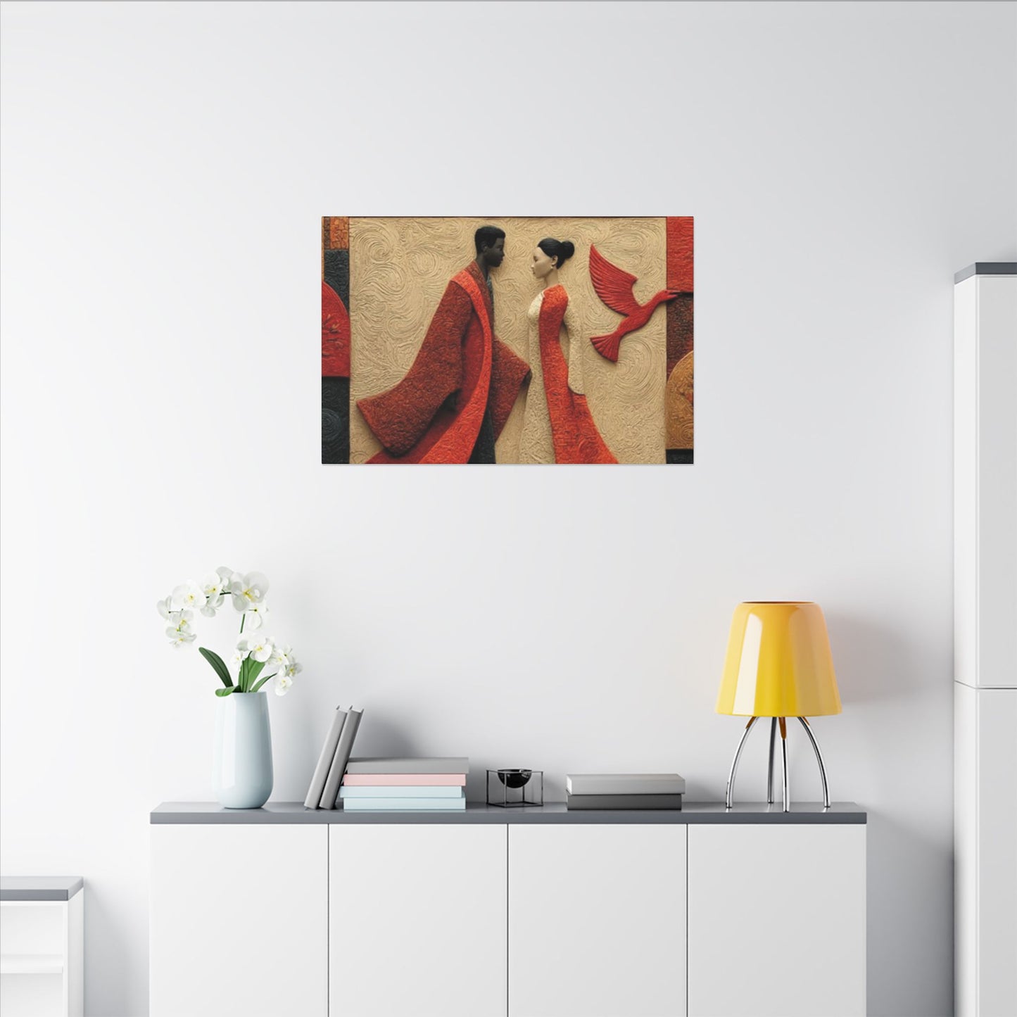 Royal Radiance | Premium Impasto-Style Canvas Print (Multi-Size)