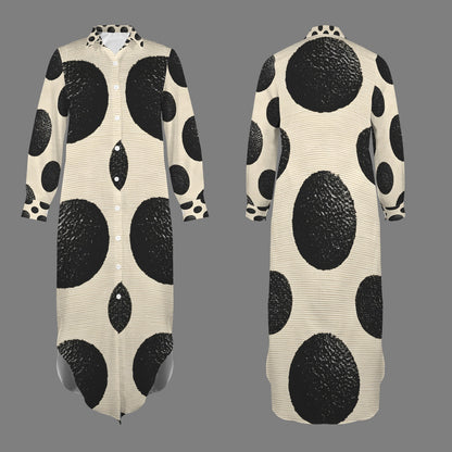 B&W Polka Dots Long Sleeve