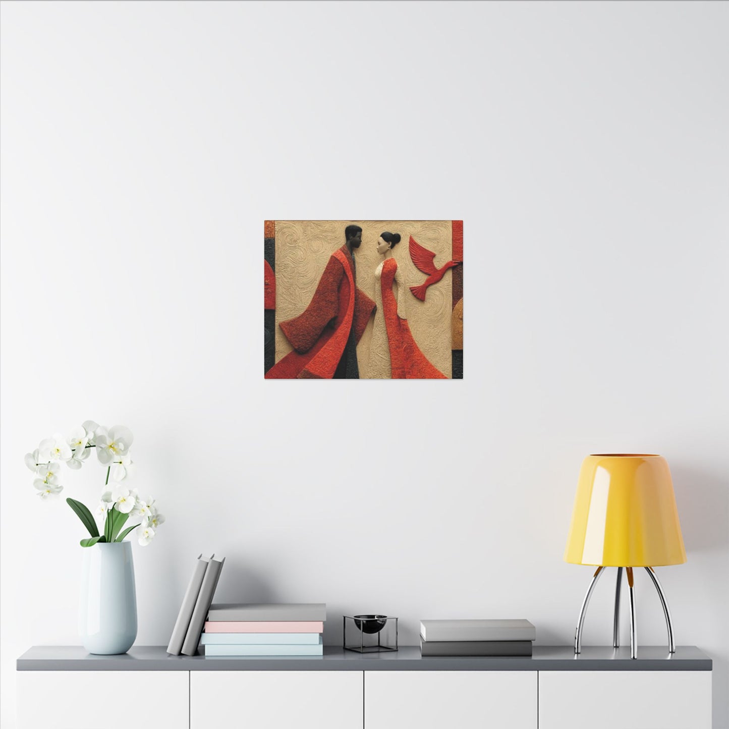 Royal Radiance | Premium Impasto-Style Canvas Print (Multi-Size)