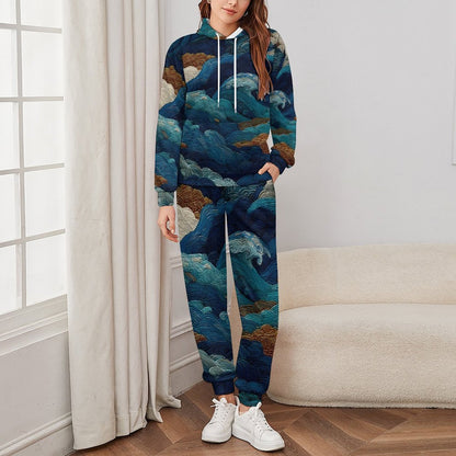 Men's Casual Hoodie Tracksuit Two-Piece Outfit