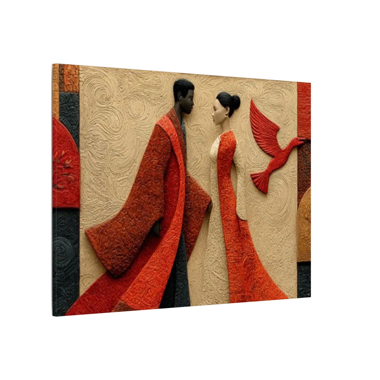 Royal Radiance | Premium Impasto-Style Canvas Print (Multi-Size)