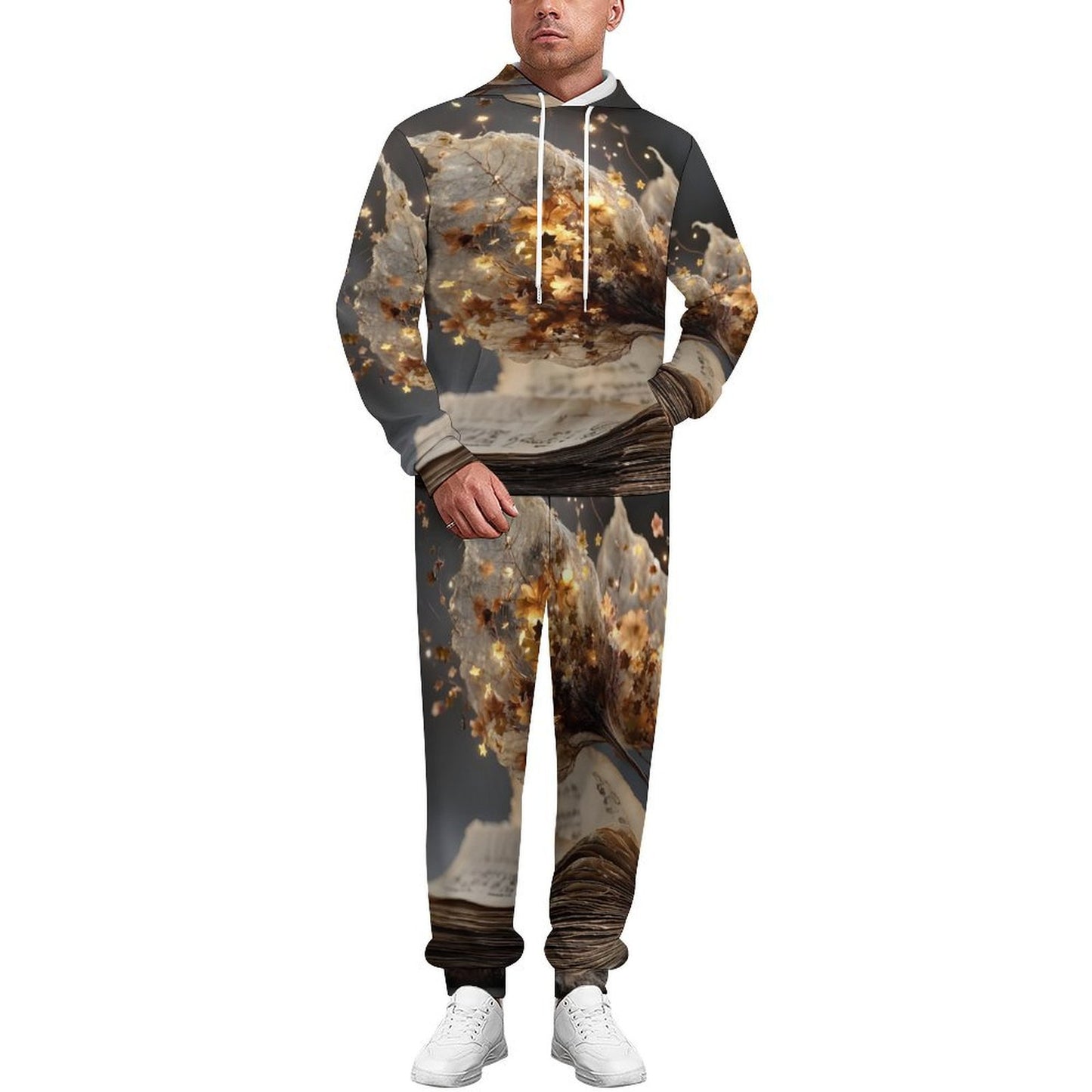 Men's Casual Hoodie Tracksuit Two-Piece Outfit